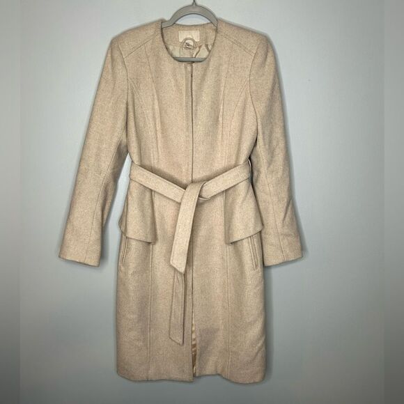 H&M Peplum Wool Blend Coat - Picture 1 of 3